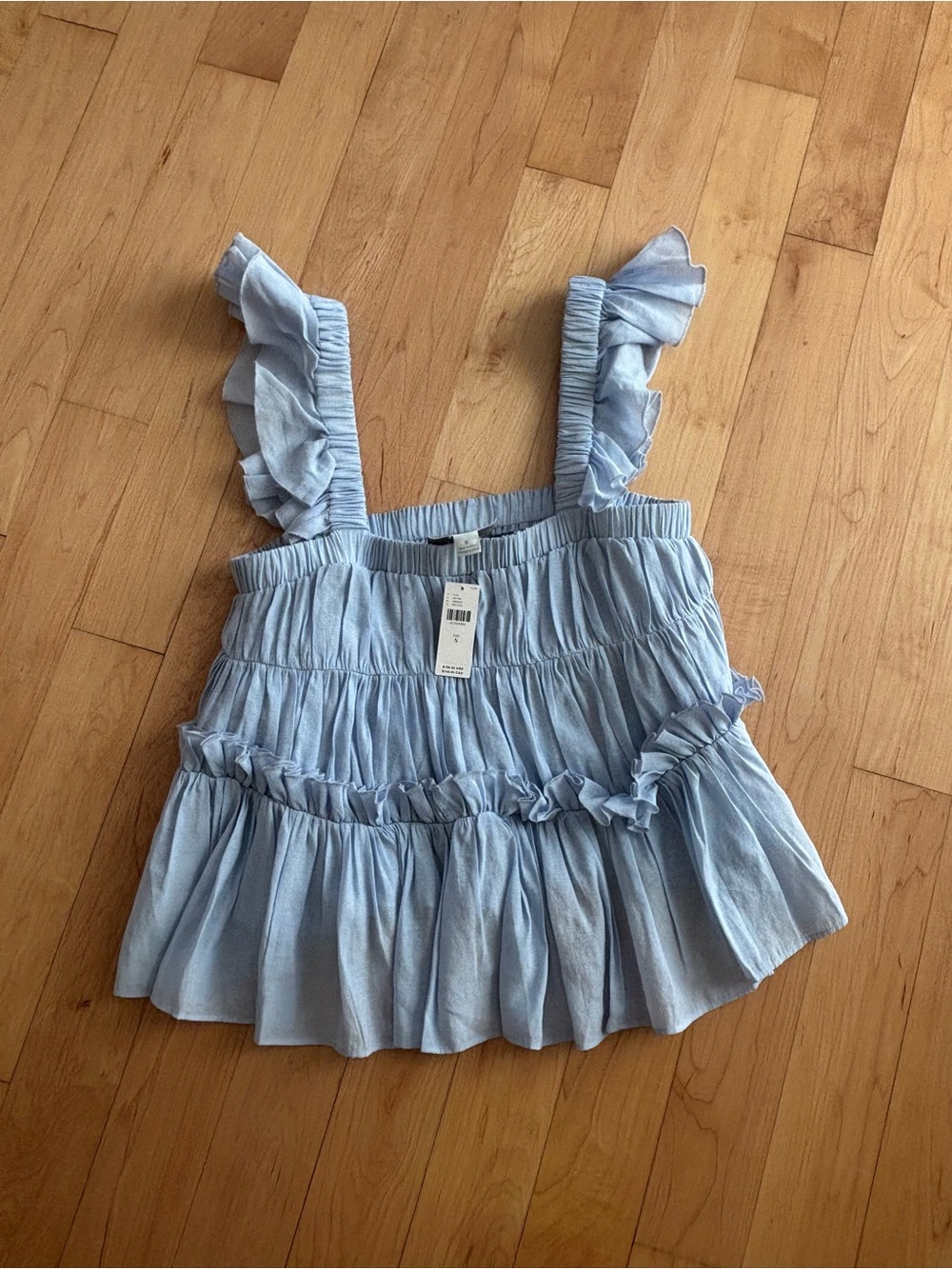 Anthropologie Mare Mare Flutter Sleeve Top